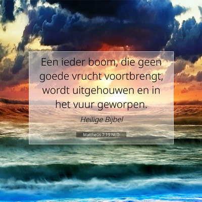 Picture 07 - Mattheüs 7:19 NLD - Een ieder boom, die geen goede vrucht - Bible Verse Picture