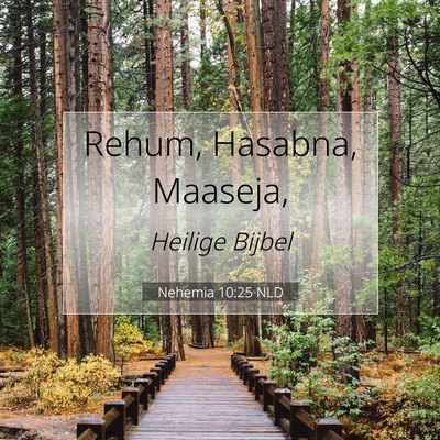 Picture 07 - Nehemia 10:25 NLD - Rehum, Hasabna, - Bible Verse Picture