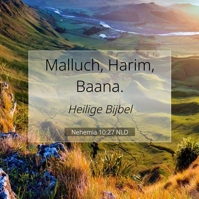Picture 07 - Nehemia 10:27 NLD - Malluch, Harim, - Bible Verse Picture
