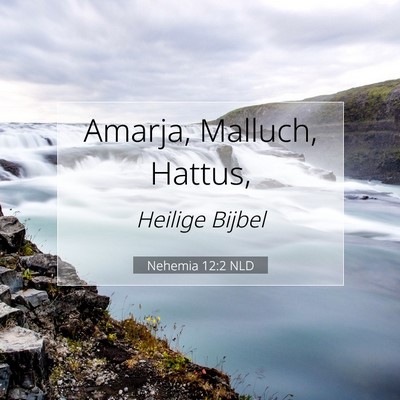 Picture 07 - Nehemia 12:2 NLD - Amarja, Malluch, - Bible Verse Picture