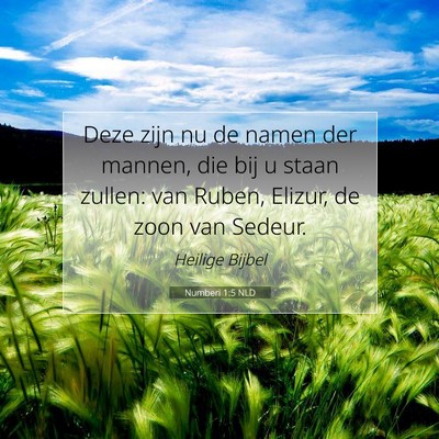 Picture 07 - Numberi 1:5 NLD - Deze zijn nu de namen der mannen, die bij u staan - Bible Verse Picture
