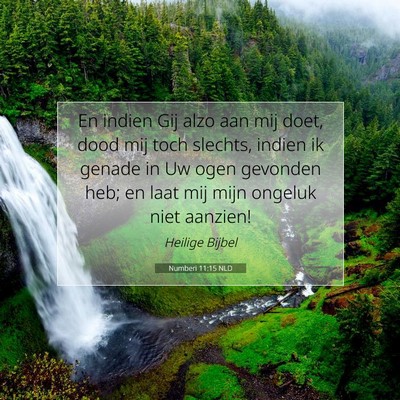 Picture 07 - Numberi 11:15 NLD - En indien Gij alzo aan mij doet, dood mij toch - Bible Verse Picture