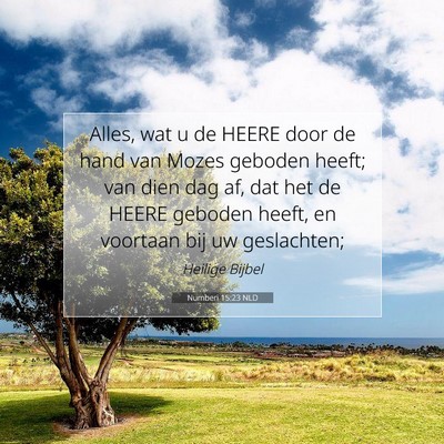 Picture 07 - Numberi 15:23 NLD - Alles, wat u de HEERE door de hand van Mozes - Bible Verse Picture