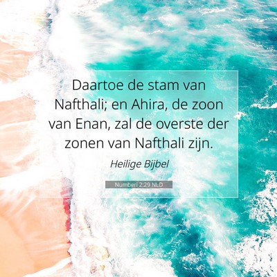 Picture 07 - Numberi 2:29 NLD - Daartoe de stam van Nafthali; en Ahira, de zoon - Bible Verse Picture