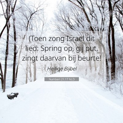 Picture 07 - Numberi 21:17 NLD - (Toen zong Israel dit lied: Spring op, gij put, - Bible Verse Picture