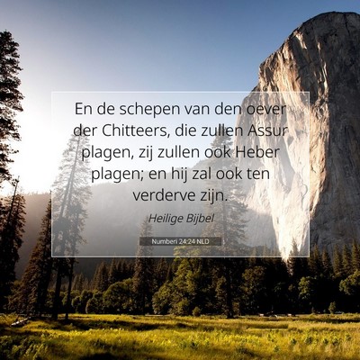 Picture 07 - Numberi 24:24 NLD - En de schepen van den oever der Chitteers, die - Bible Verse Picture