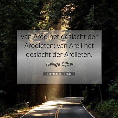 Picture 07 - Numberi 26:17 NLD - Van Arod het geslacht der Arodieten; van Areli - Bible Verse Picture