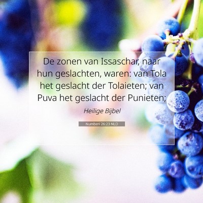 Picture 07 - Numberi 26:23 NLD - De zonen van Issaschar, naar hun geslachten, - Bible Verse Picture