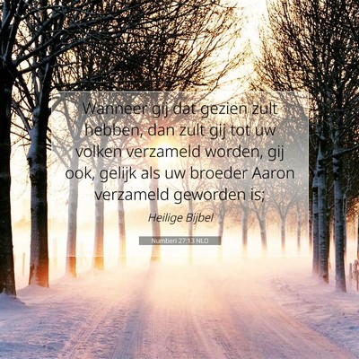 Picture 07 - Numberi 27:13 NLD - Wanneer gij dat gezien zult hebben, dan zult gij - Bible Verse Picture
