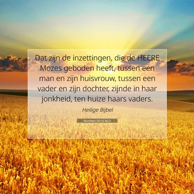 Picture 07 - Numberi 30:16 NLD - Dat zijn de inzettingen, die de HEERE Mozes - Bible Verse Picture