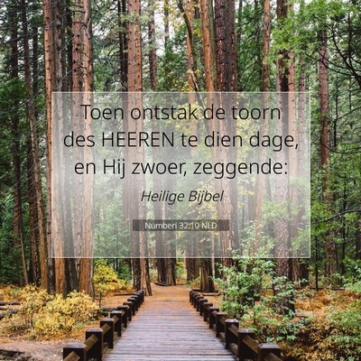 Picture 07 - Numberi 32:10 NLD - Toen ontstak de toorn des HEEREN te dien dage, en - Bible Verse Picture