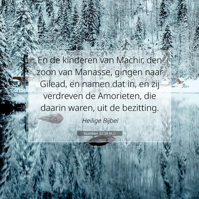 Picture 07 - Numberi 32:39 NLD - En de kinderen van Machir, den zoon van Manasse, - Bible Verse Picture