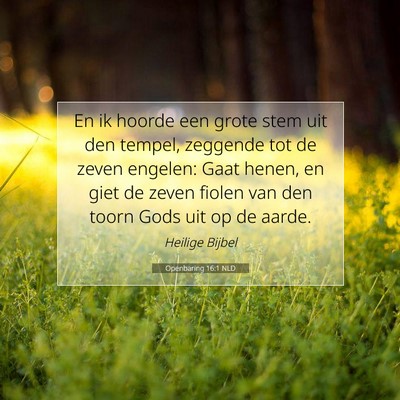 Picture 07 - Openbaring 16:1 NLD - En ik hoorde een grote stem uit den tempel, - Bible Verse Picture