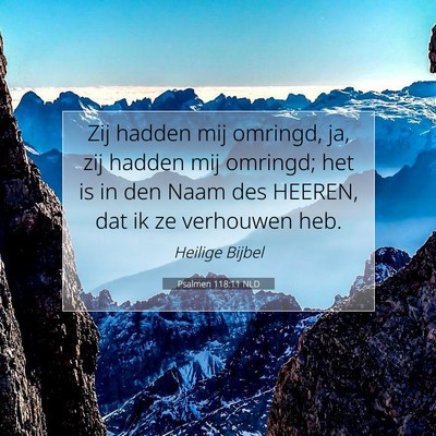 Picture 07 - Psalmen 118:11 NLD - Zij hadden mij omringd, ja, zij hadden mij - Bible Verse Picture