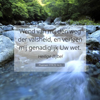 Picture 07 - Psalmen 119:29 NLD - Wend van mij den weg der valsheid, en verleen mij - Bible Verse Picture