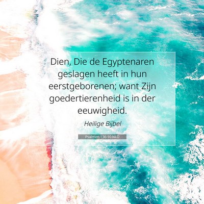 Picture 07 - Psalmen 136:10 NLD - Dien, Die de Egyptenaren geslagen heeft in hun - Bible Verse Picture