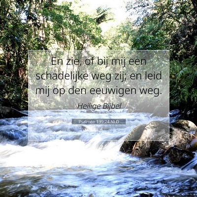 Picture 07 - Psalmen 139:24 NLD - En zie, of bij mij een schadelijke weg zij; en - Bible Verse Picture