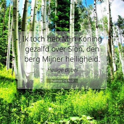 Picture 07 - Psalmen 2:6 NLD - Ik toch heb Mijn Koning gezalfd over Sion, den - Bible Verse Picture