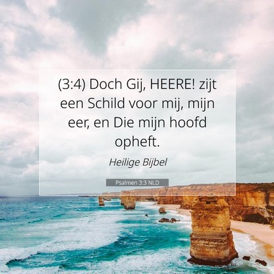 Picture 07 - Psalmen 3:3 NLD - (3:4) Doch Gij, HEERE! zijt een Schild voor mij, - Bible Verse Picture