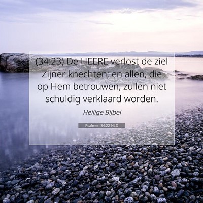 Picture 07 - Psalmen 34:22 NLD - (34:23) De HEERE verlost de ziel Zijner knechten; - Bible Verse Picture