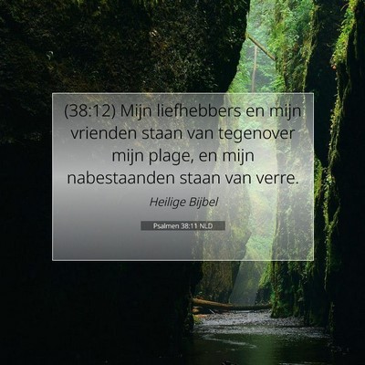 Picture 07 - Psalmen 38:11 NLD - (38:12) Mijn liefhebbers en mijn vrienden staan - Bible Verse Picture