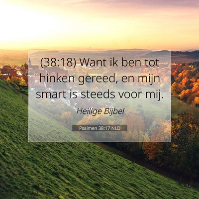 Picture 07 - Psalmen 38:17 NLD - (38:18) Want ik ben tot hinken gereed, en mijn - Bible Verse Picture