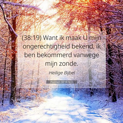 Picture 07 - Psalmen 38:18 NLD - (38:19) Want ik maak U mijn ongerechtigheid - Bible Verse Picture