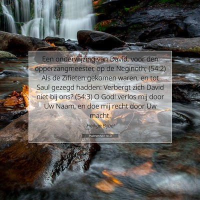 Picture 07 - Psalmen 54:1 NLD - Een onderwijzing van David, voor den - Bible Verse Picture
