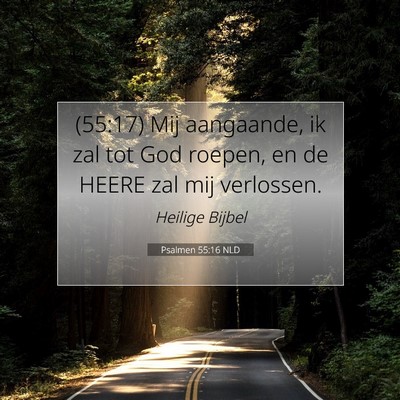 Picture 07 - Psalmen 55:16 NLD - (55:17) Mij aangaande, ik zal tot God roepen, en - Bible Verse Picture