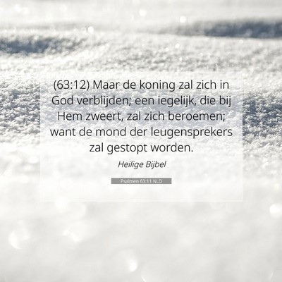 Picture 07 - Psalmen 63:11 NLD - (63:12) Maar de koning zal zich in God - Bible Verse Picture