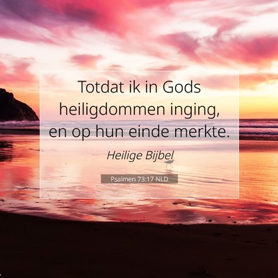 Picture 07 - Psalmen 73:17 NLD - Totdat ik in Gods heiligdommen inging, en op hun - Bible Verse Picture