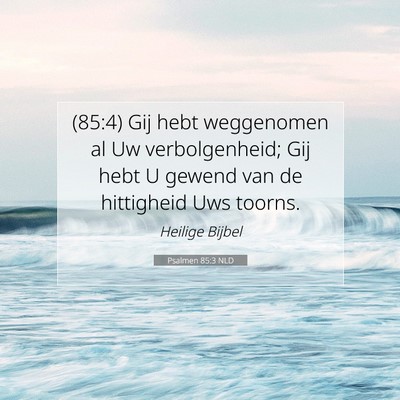 Picture 07 - Psalmen 85:3 NLD - (85:4) Gij hebt weggenomen al Uw verbolgenheid; - Bible Verse Picture