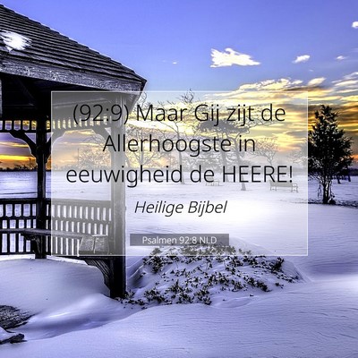 Picture 07 - Psalmen 92:8 NLD - (92:9) Maar Gij zijt de Allerhoogste in - Bible Verse Picture