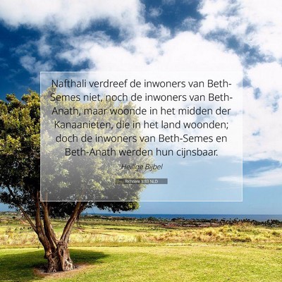 Picture 07 - Richtere 1:33 NLD - Nafthali verdreef de inwoners van Beth-Semes - Bible Verse Picture
