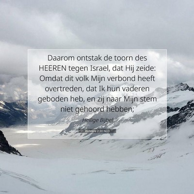 Picture 07 - Richtere 2:20 NLD - Daarom ontstak de toorn des HEEREN tegen Israel, - Bible Verse Picture