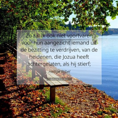 Picture 07 - Richtere 2:21 NLD - Zo zal Ik ook niet voortvaren voor hun aangezicht - Bible Verse Picture