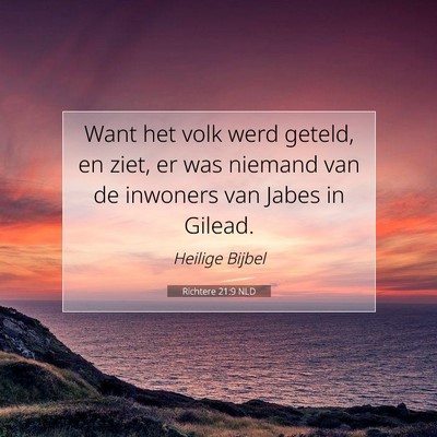 Picture 07 - Richtere 21:9 NLD - Want het volk werd geteld, en ziet, er was - Bible Verse Picture
