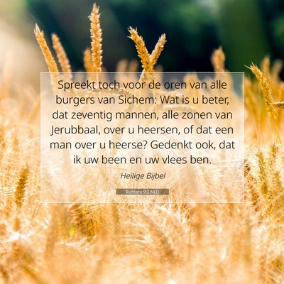 Picture 07 - Richtere 9:2 NLD - Spreekt toch voor de oren van alle burgers van - Bible Verse Picture