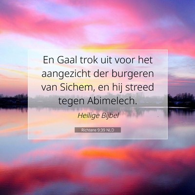 Picture 07 - Richtere 9:39 NLD - En Gaal trok uit voor het aangezicht der burgeren - Bible Verse Picture