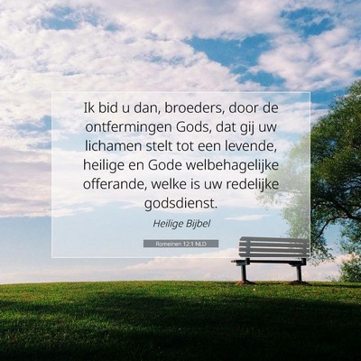 Picture 07 - Romeinen 12:1 NLD - Ik bid u dan, broeders, door de ontfermingen - Bible Verse Picture