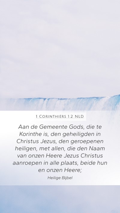 1 Corinthiërs 1:2 NLD Bible Verse Image