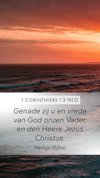 1 Corinthiërs 1:3 NLD Bible Verse Image