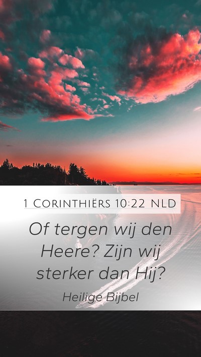 1 Corinthiërs 10:22 NLD Bible Verse Image