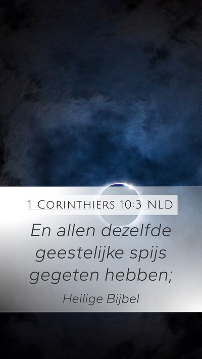 1 Corinthiërs 10:3 NLD Bible Verse Image