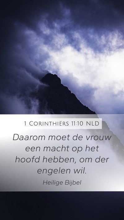 1 Corinthiërs 11:10 NLD Bible Verse Image