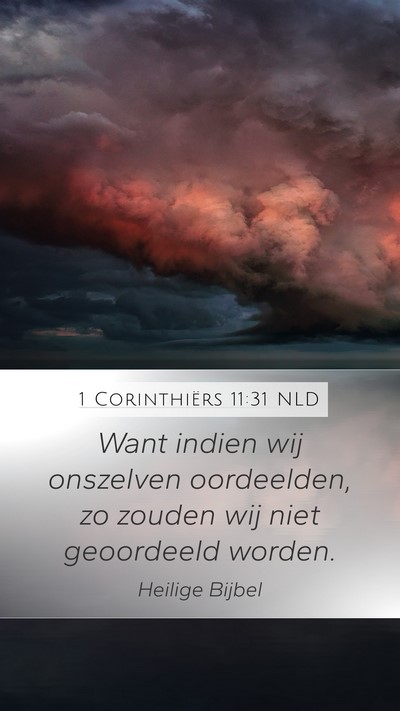 1 Corinthiërs 11:31 NLD Bible Verse Image
