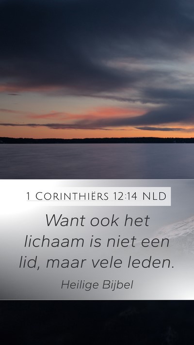 1 Corinthiërs 12:14 NLD Bible Verse Image
