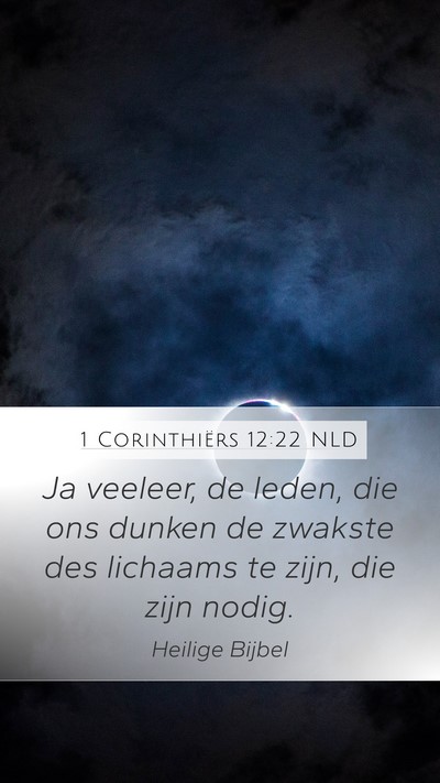1 Corinthiërs 12:22 NLD Bible Verse Image