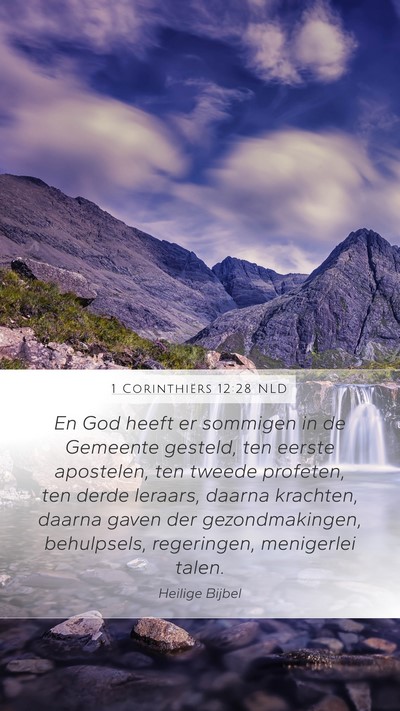 1 Corinthiërs 12:28 NLD Bible Verse Image