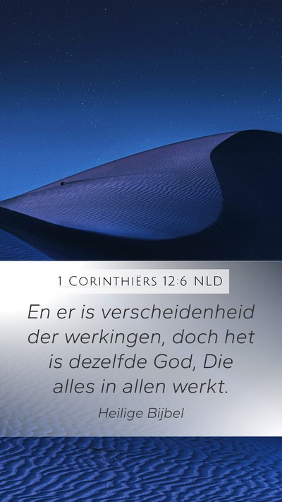 1 Corinthiërs 12:6 NLD Bible Verse Image